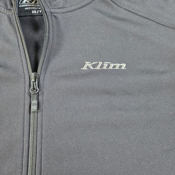 Klim Mid Layer Performance Fleece Solitude Full Zip Black Hoodie Women Size 2XL - Picture 2 of 8